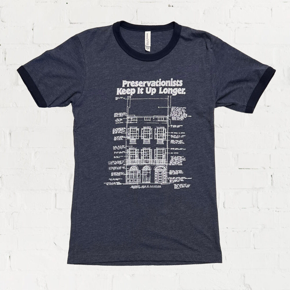 Blue Preservationists "Keep it up longer" t-shirt