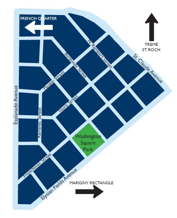 How has the Faubourg Marigny changed since the 1960's? Preservation