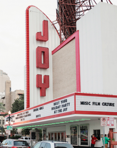 *The Joy Theater is shuttered now due to the pandemic and its proximity to the demolition work on the Hard Rock Hotel collapse site.
