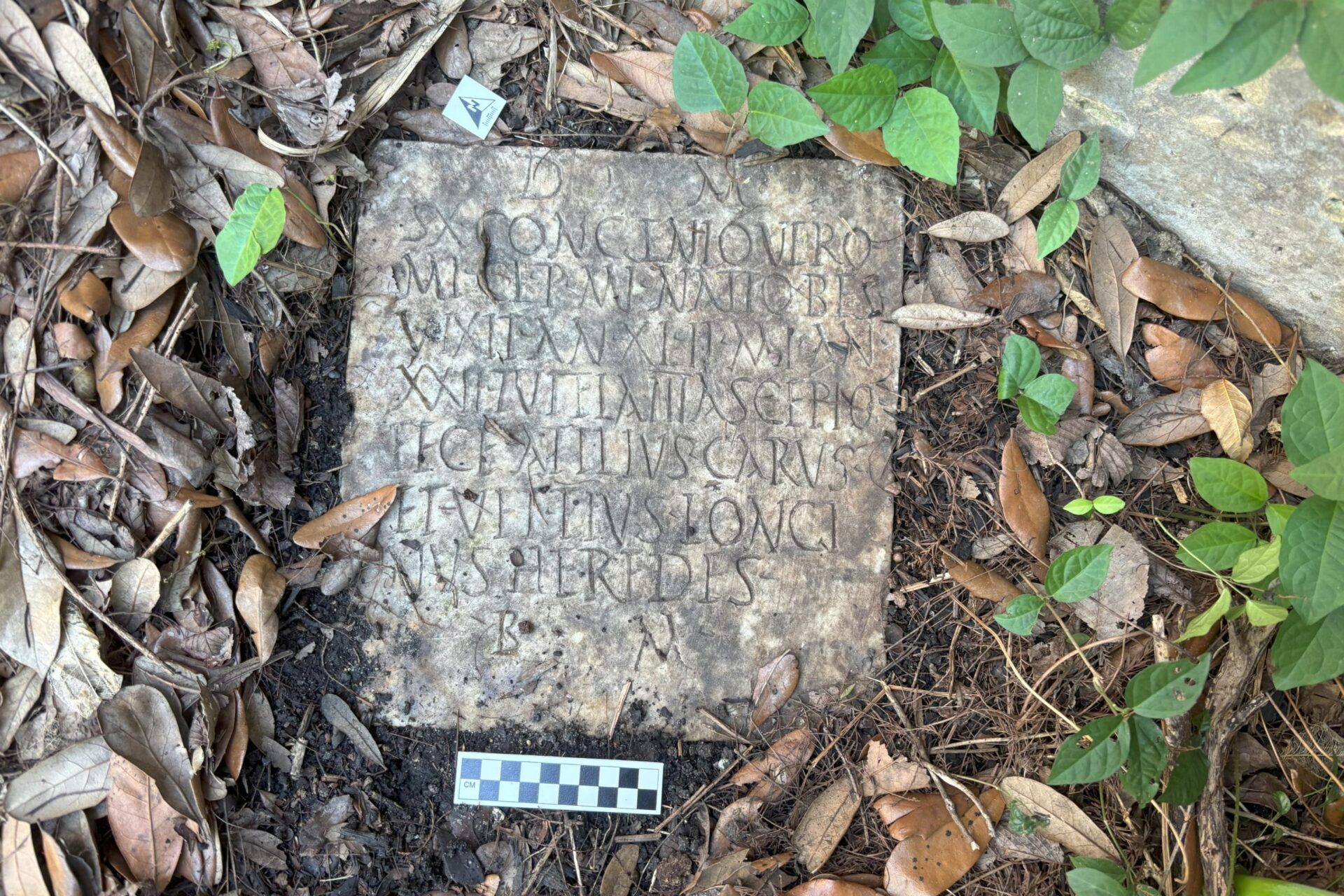 A 2nd Century Roman headstone