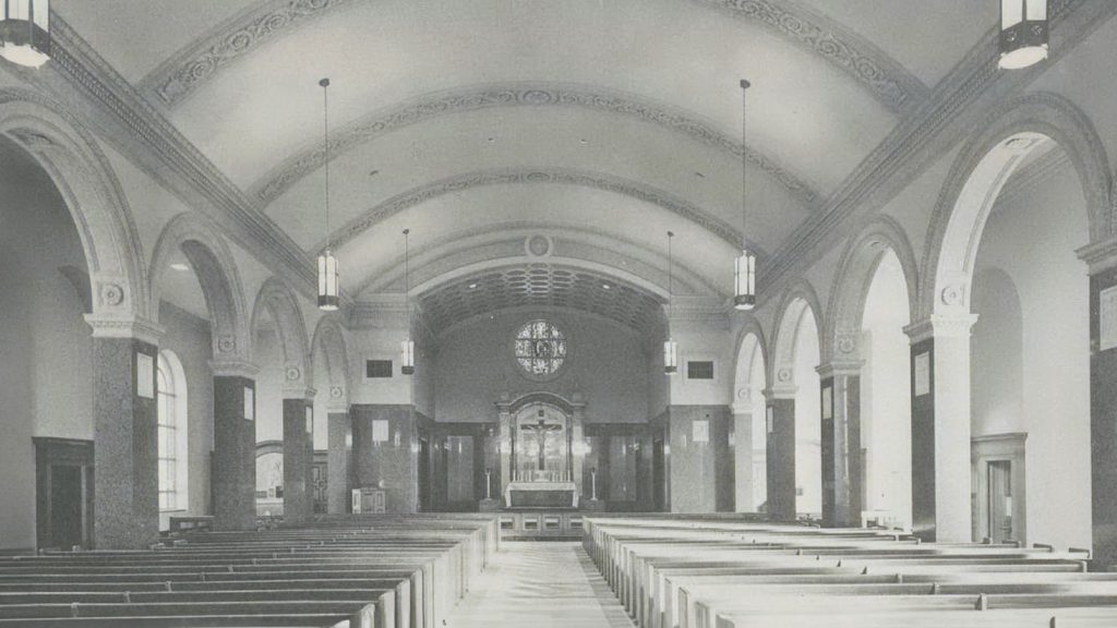 esuit’s Chapel of the North American Martyrs before the recent renovations.