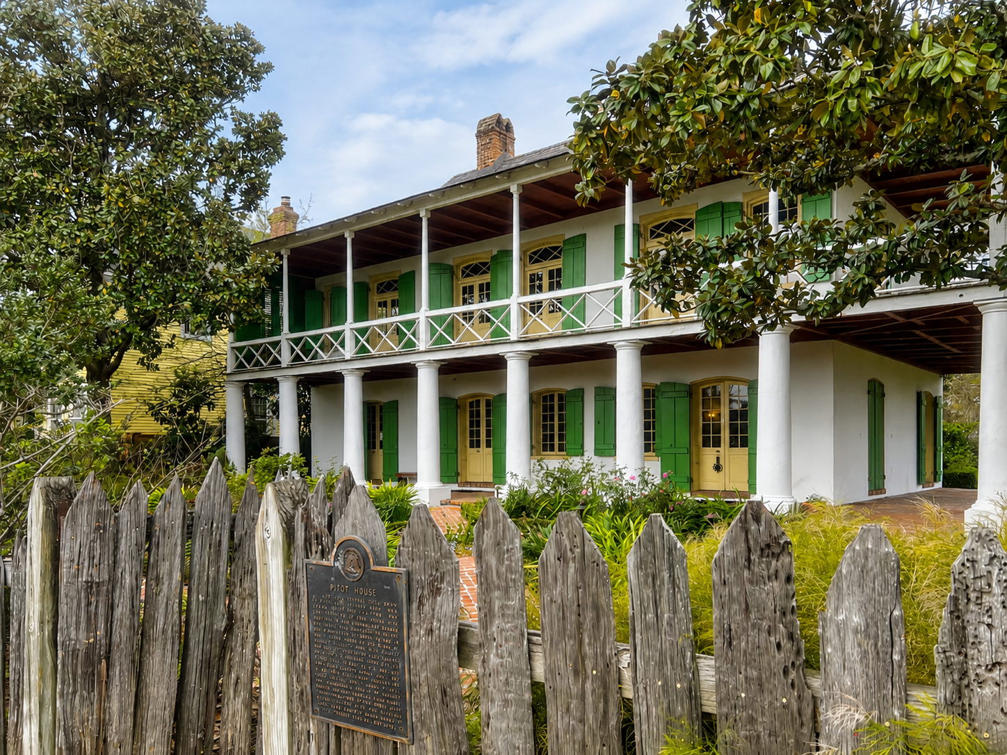 front facade of Pitot House