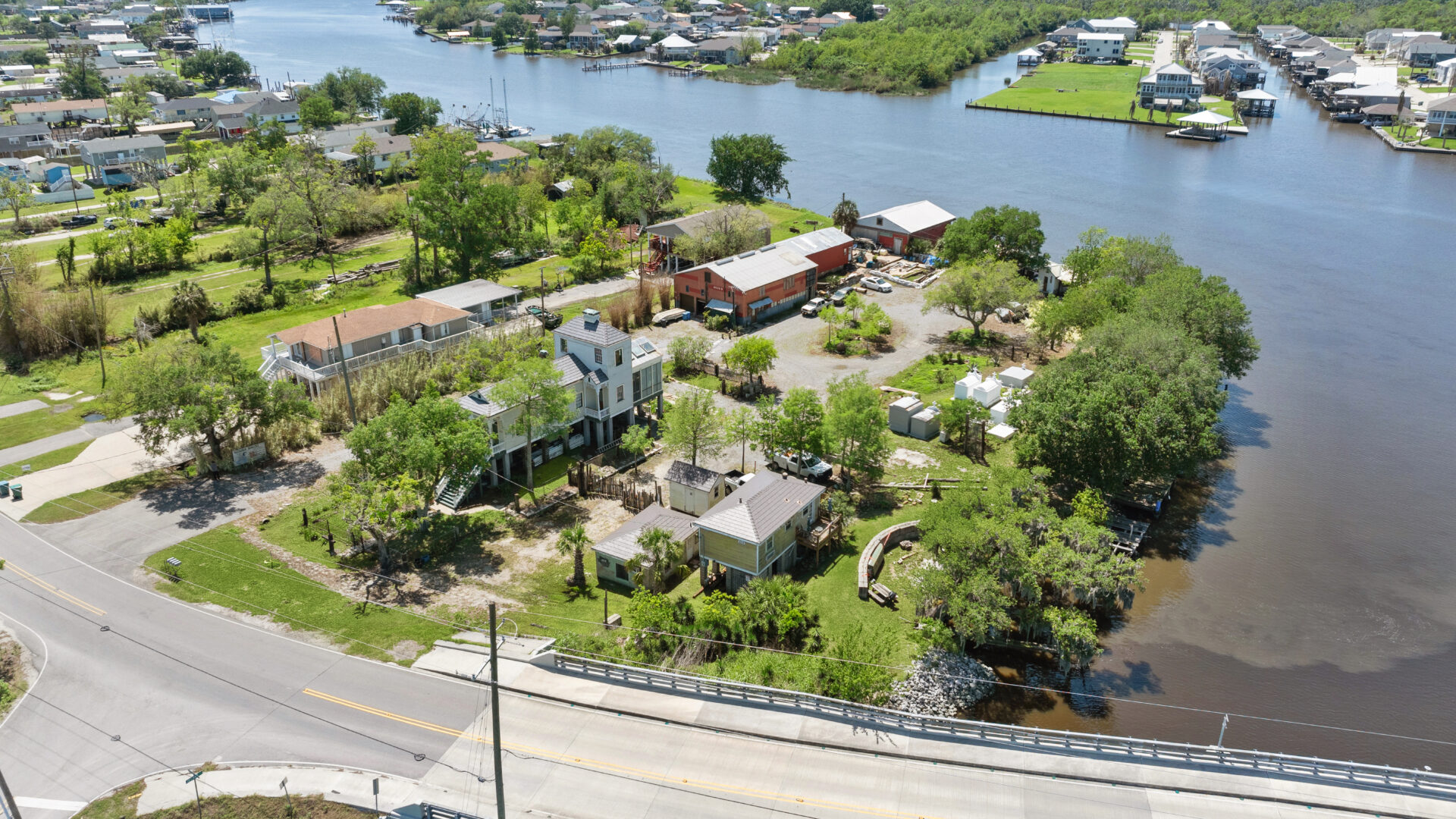 Aerial view of the property at 4518 Jean Lafitte Blvd.